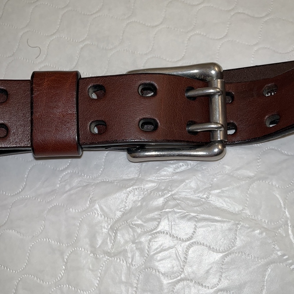 Brave brown adjustable leather belt 34